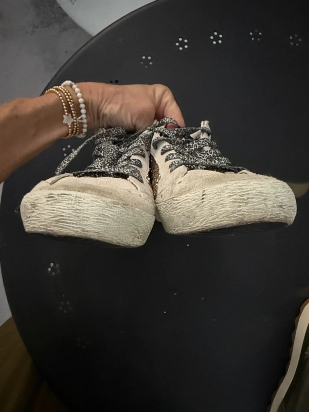 GGDB Midstar Glitter-Panel Suede Sneakers - Picture 6 of 6